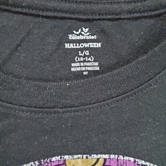 Sugar Skull GraphicT-shirt Blue, Green, Purple and Gold Women's Large - Picture 5 of 11